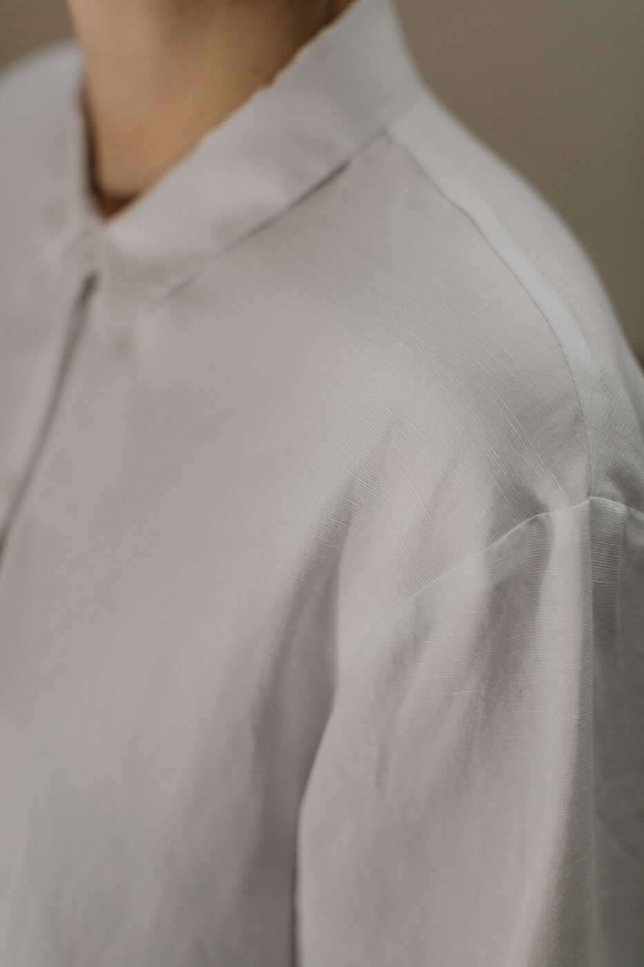 ETERNITY /white viscose+linen/