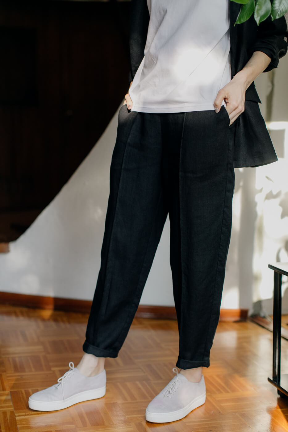 OFFICE /black linen/