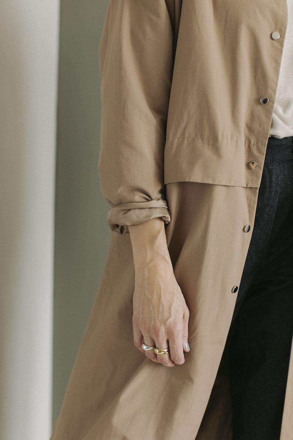 NAGA /cafe latte cotton+nylon/