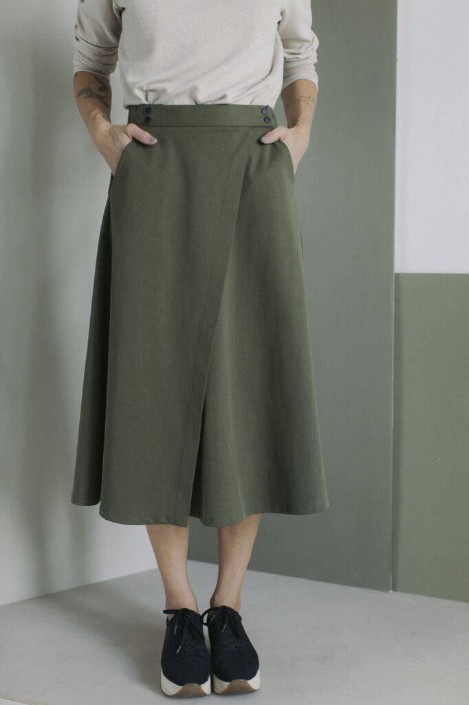 TWILL /khaki cotton+tencel/