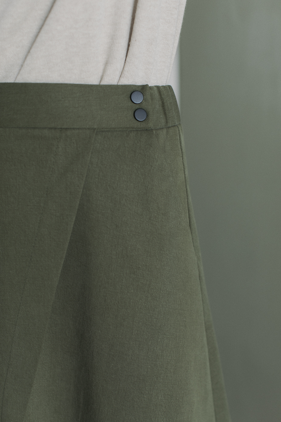 TWILL /khaki cotton+tencel/