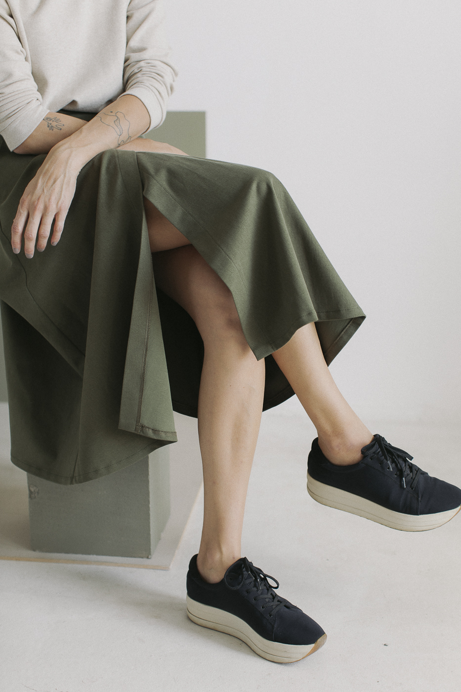 TWILL /khaki cotton+tencel/