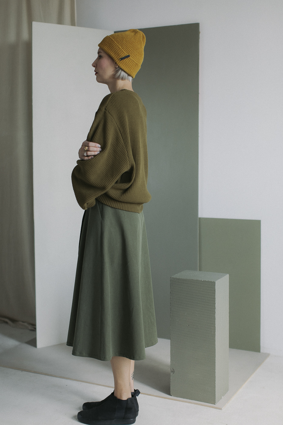 TWILL /khaki cotton+tencel/