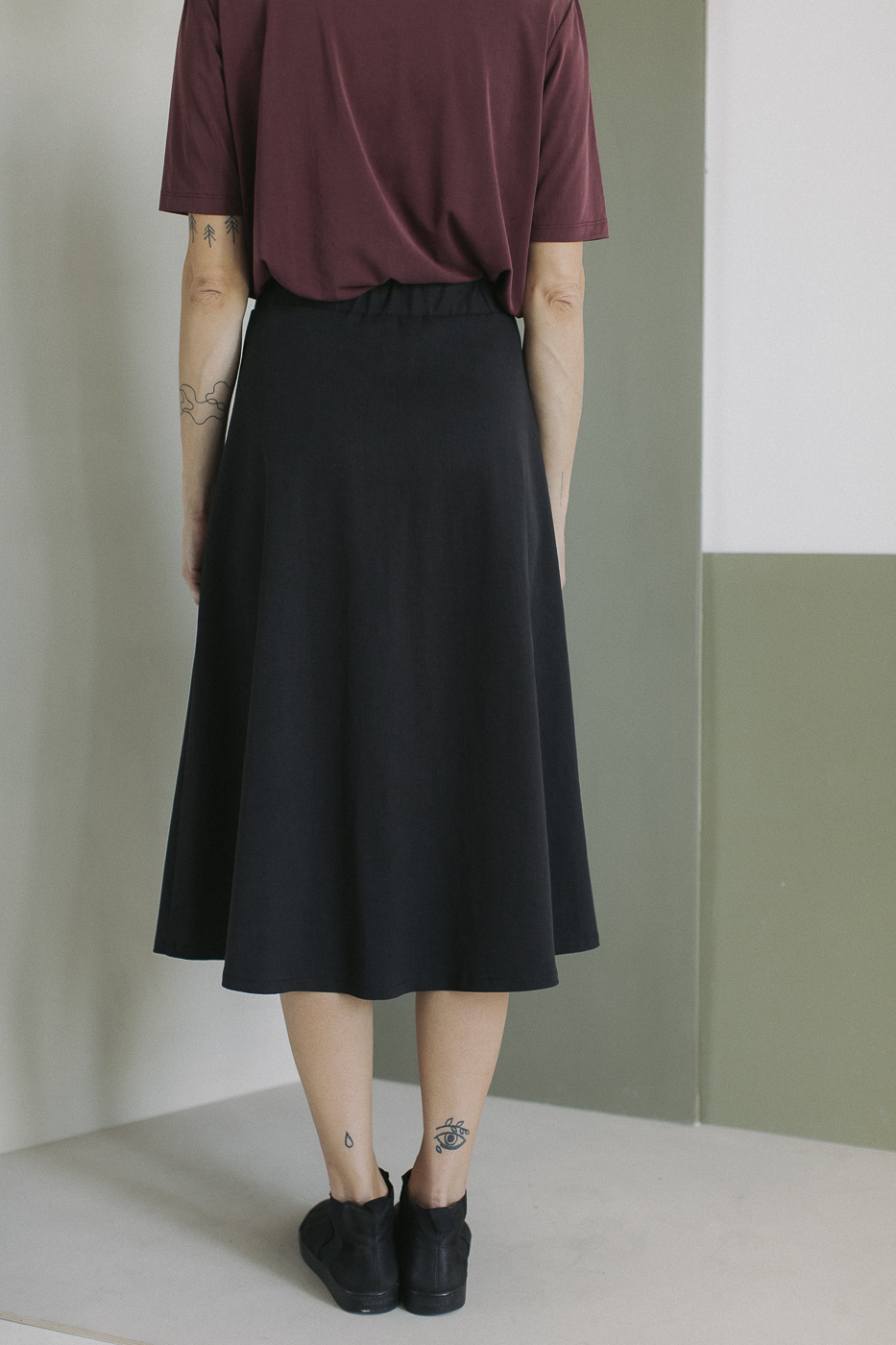 TWILL /charcoal cotton+tencel/