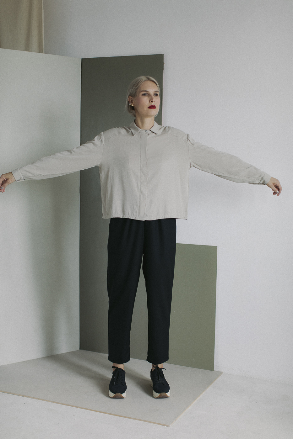 ARCHIE /beige lyocell+viscose/