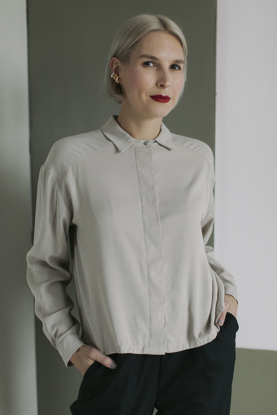 ARCHIE /beige lyocell+viscose/