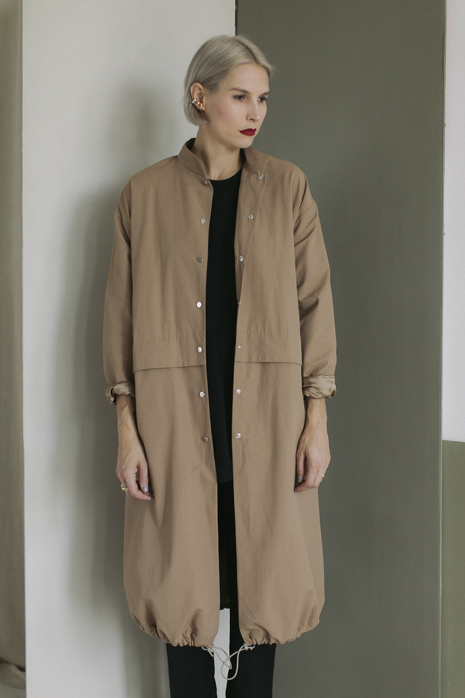 NAGA /cafe latte cotton+nylon/