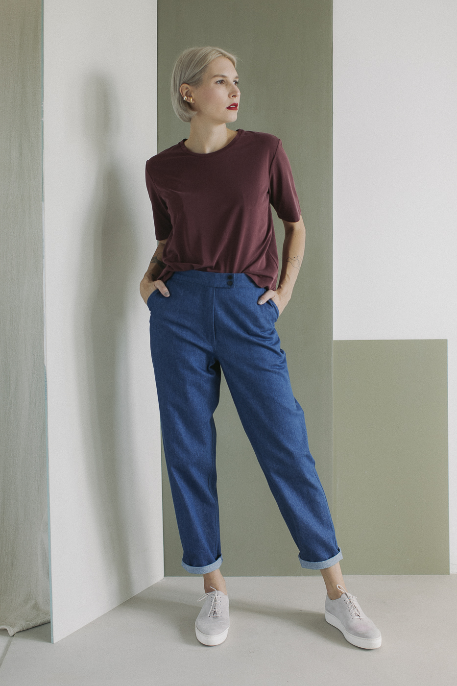 KIDDO /burgundy modal/