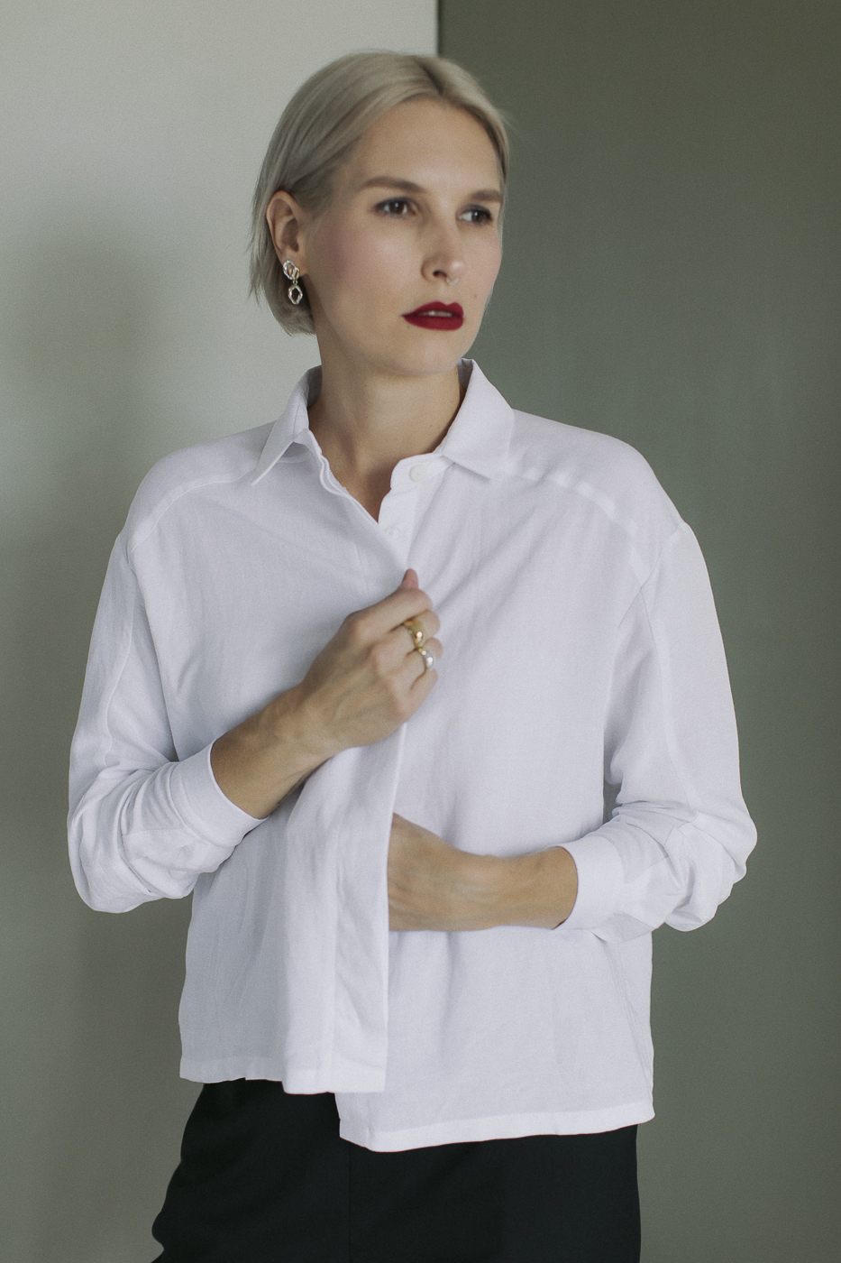 ARCHIE /white viscose+linen/