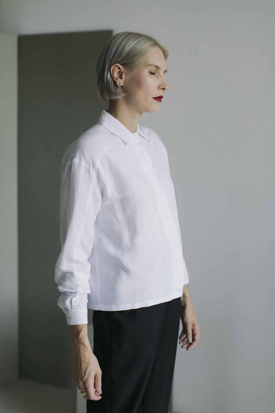 ARCHIE /white viscose+linen/