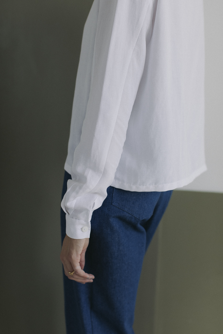 ARCHIE /white viscose+linen/