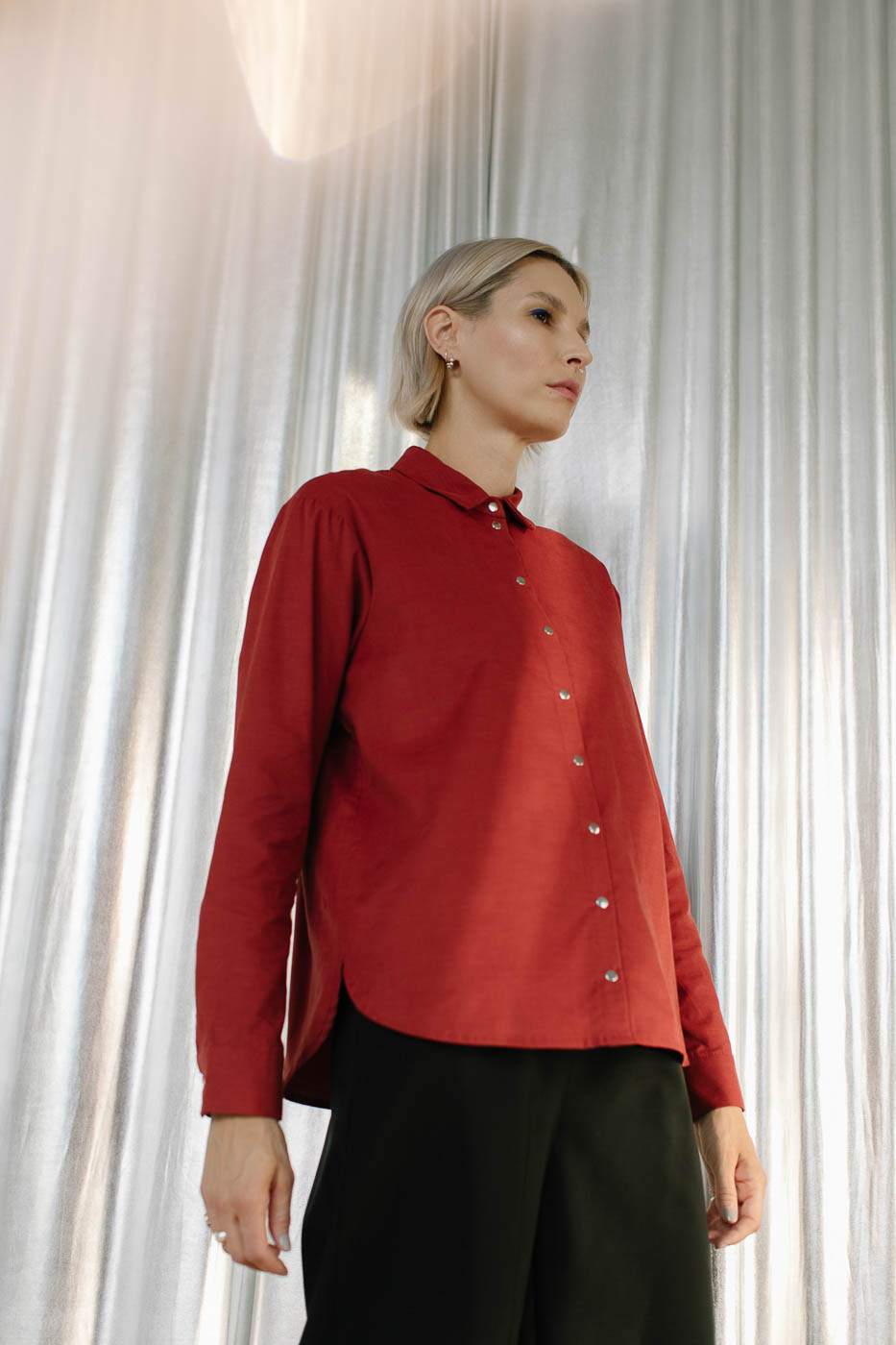 MITTE /maroon corduroy/