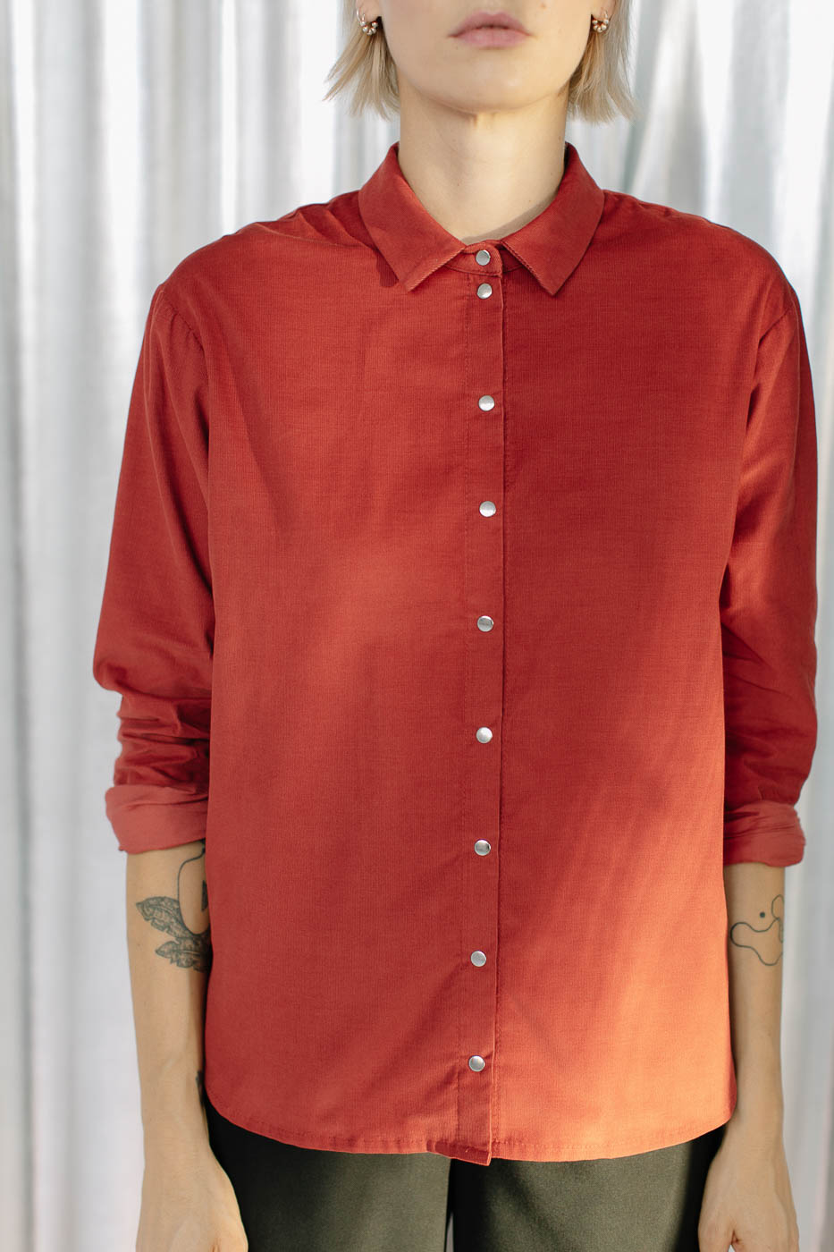 MITTE /maroon corduroy/