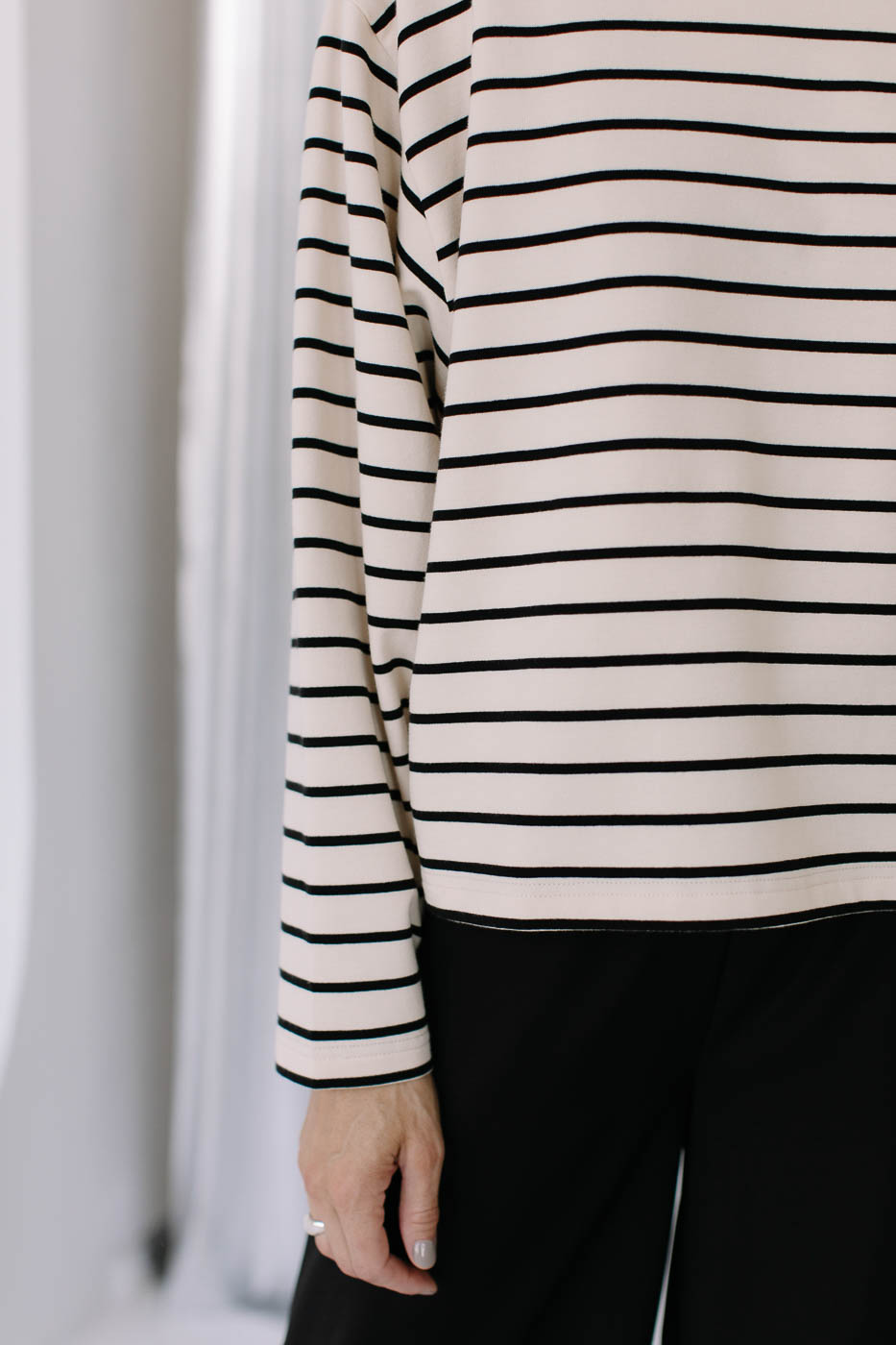 TERE /beige striped cotton/