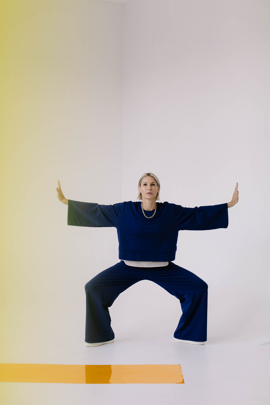 FUKU /navy blue cotton/