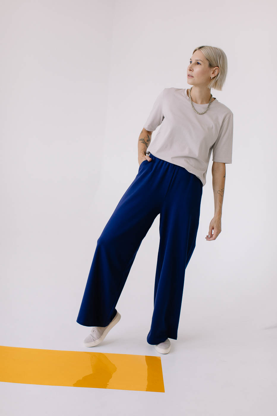 FIKA /navy blue cotton/