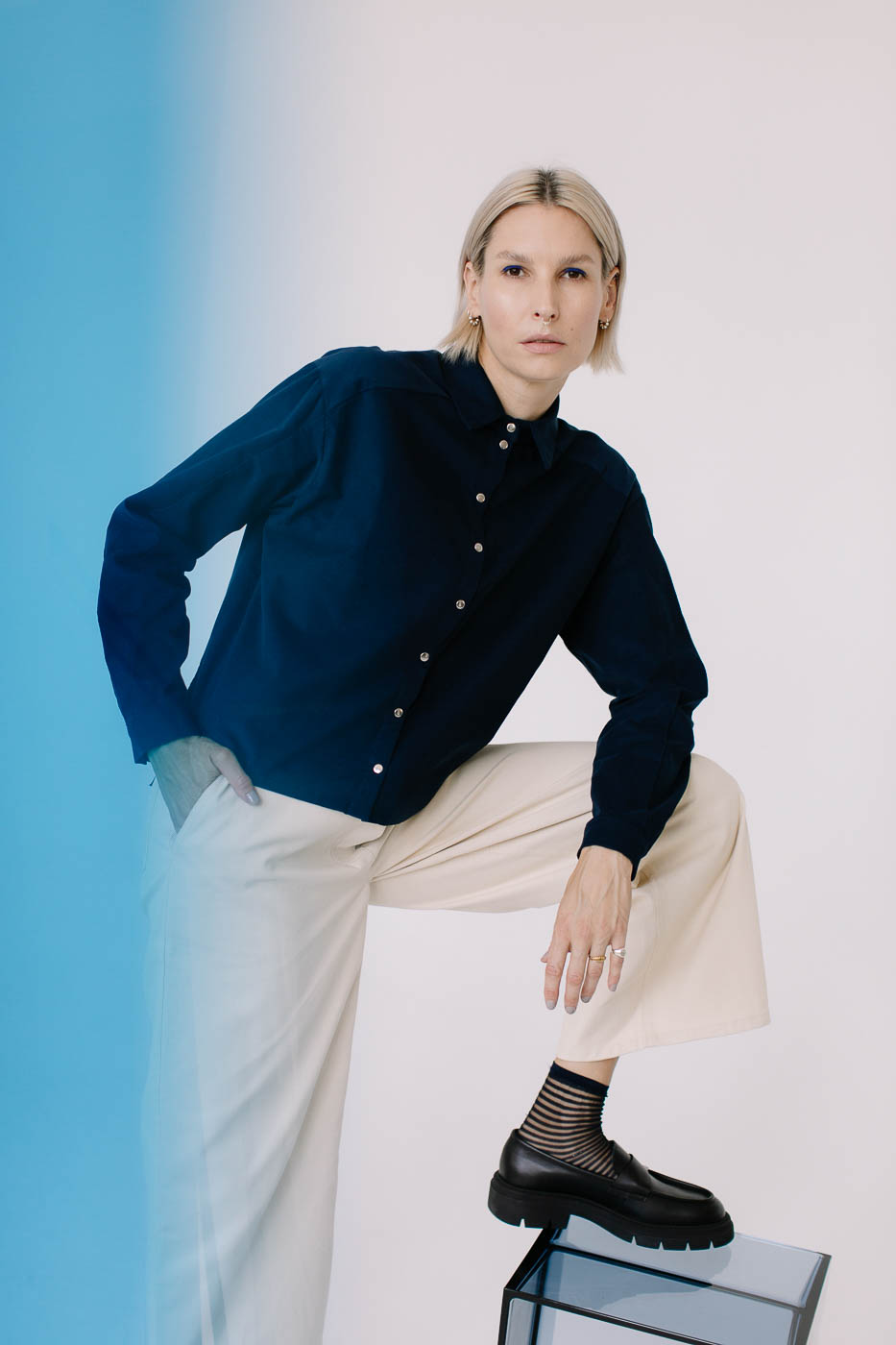 ARCHIE /navy corduroy/