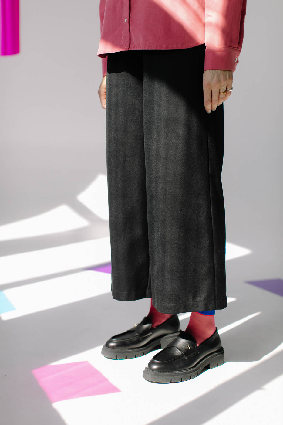 JACKIE /black winter wool/