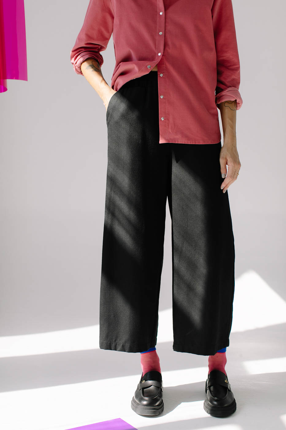 JACKIE /black winter wool/