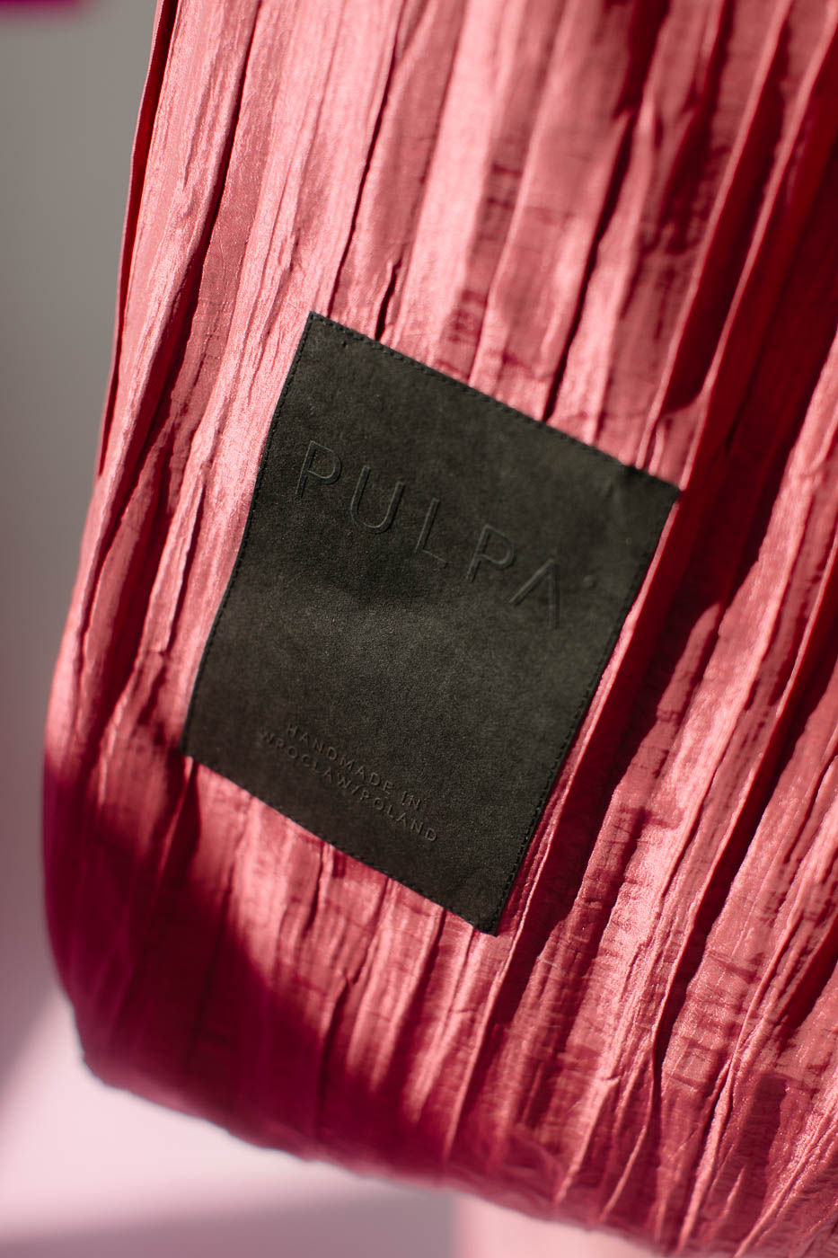 BAG /metallic pink taffeta/