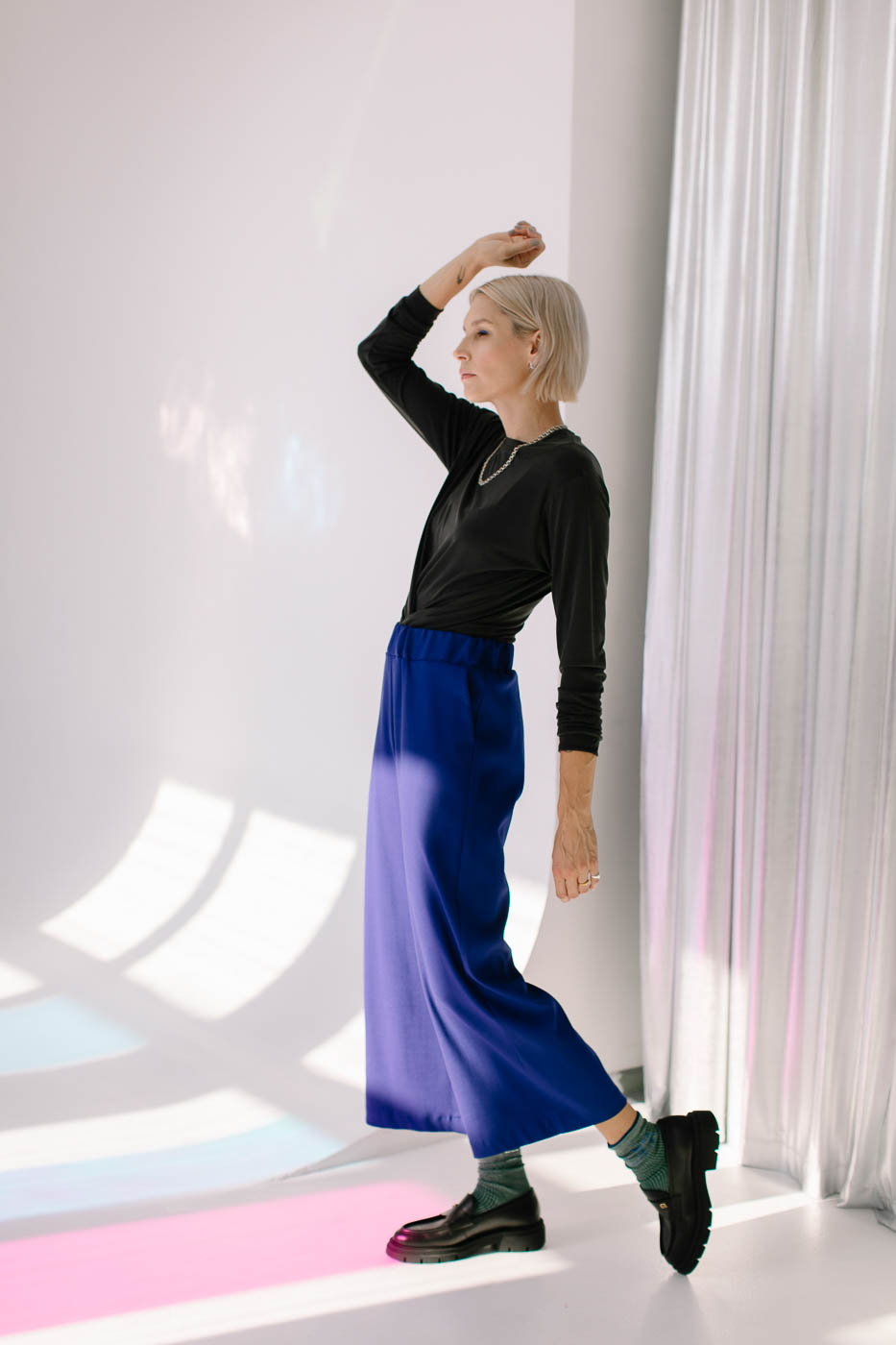 JACKIE /cobalt blue wool/