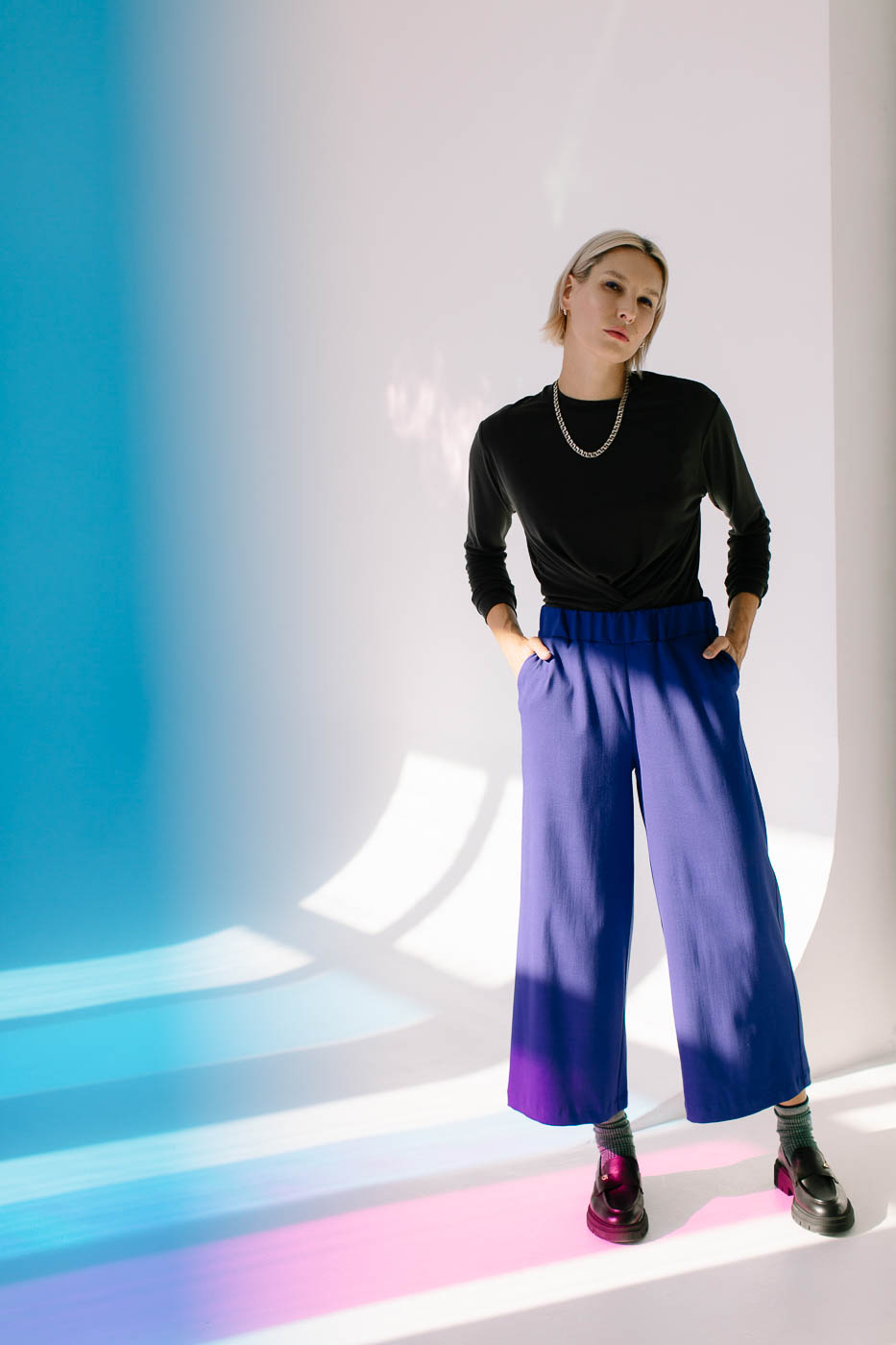 JACKIE /cobalt blue wool/