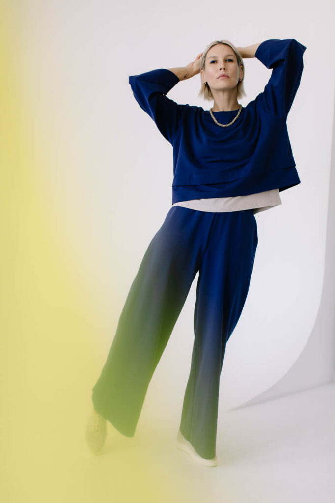 FUKU /navy blue cotton/