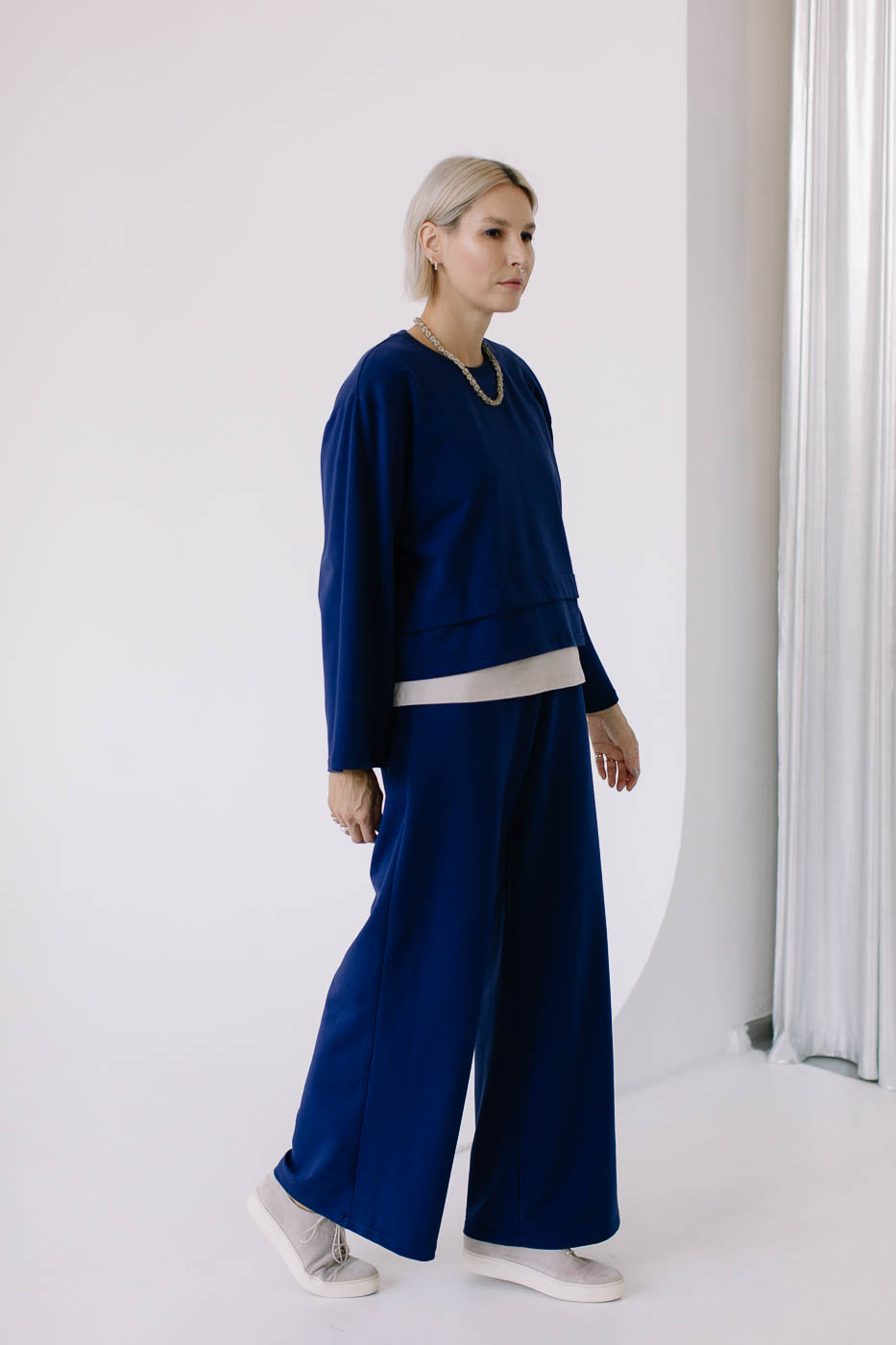 FIKA /navy blue cotton/