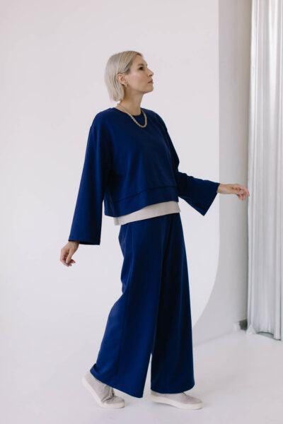 FUKU /navy blue cotton/