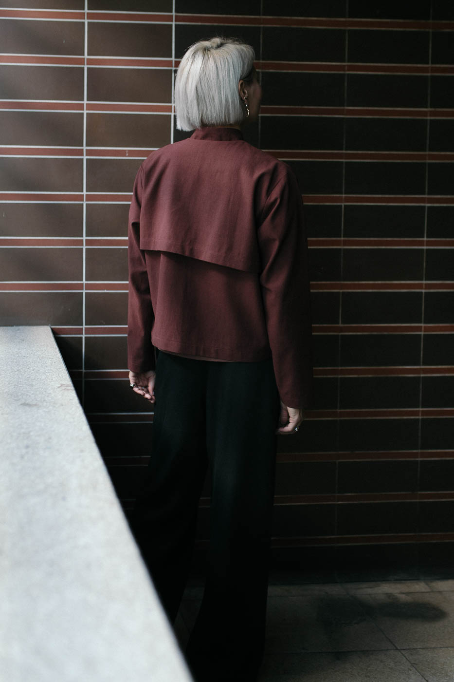 KANKEI /burgundy lyocell+cotton/