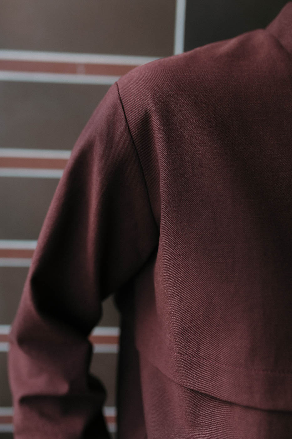 KANKEI /burgundy lyocell+cotton/