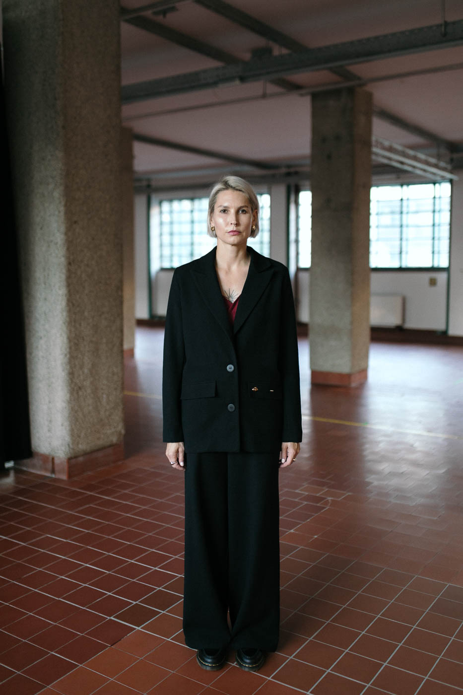 AMY /black boucle wool/