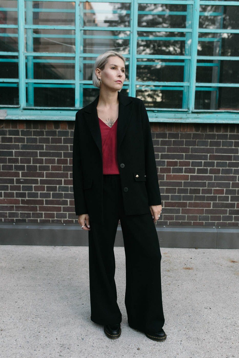 AMY /black boucle wool/