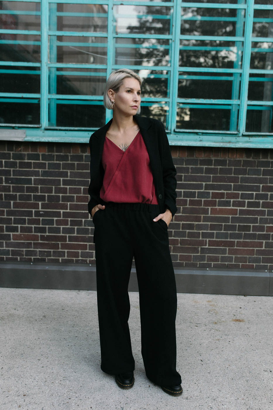 AMY /black boucle wool/