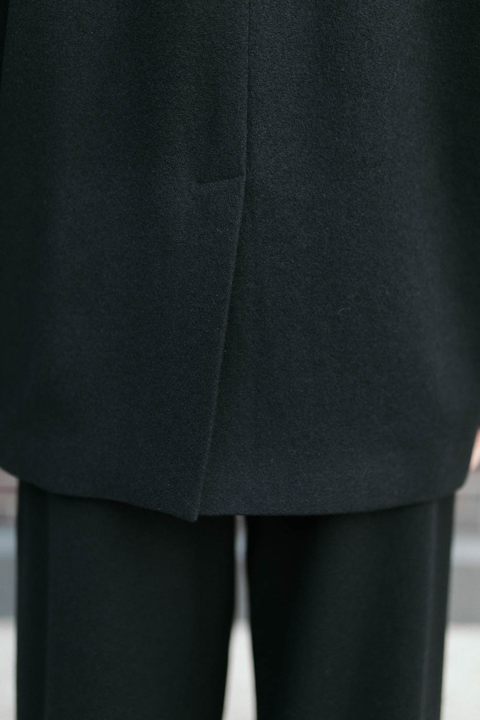 AMY /black boucle wool/