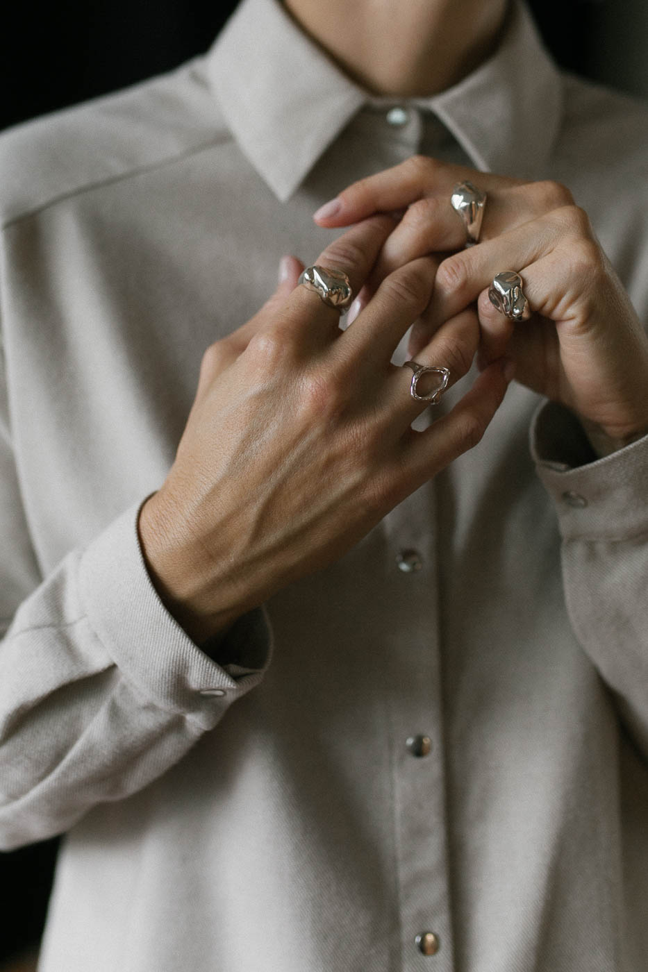 PEARL silver empty ring