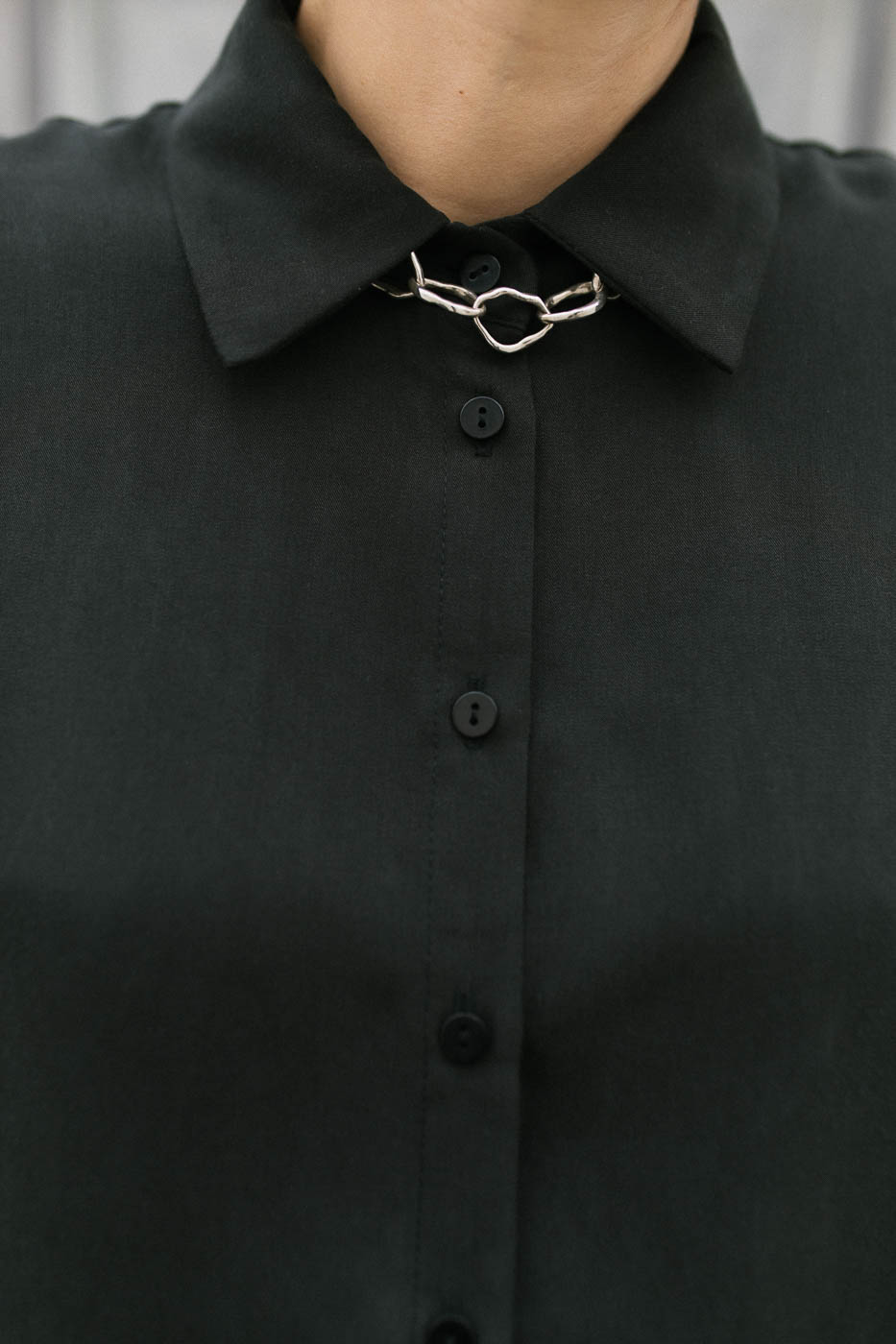 MITTE /charcoal lyocell/