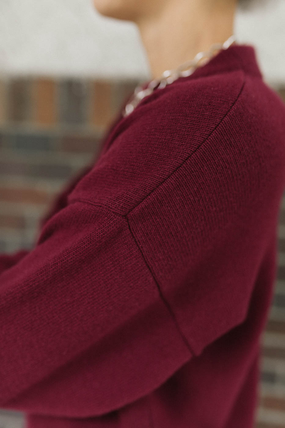 REINE /beetroot merino+cashmere/
