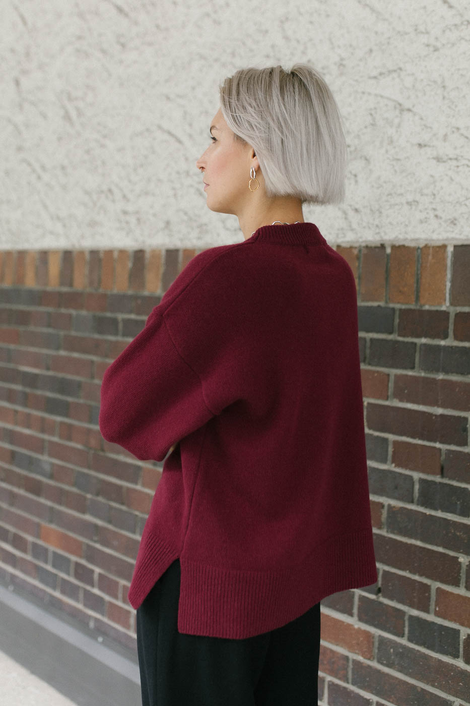 REINE /beetroot merino+cashmere/