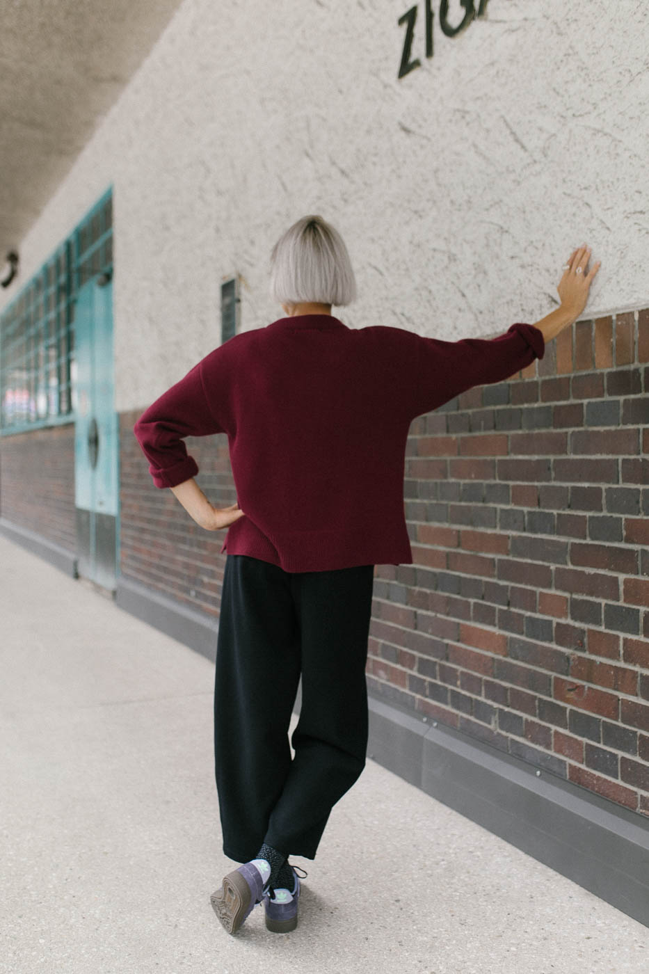 REINE /beetroot merino+cashmere/