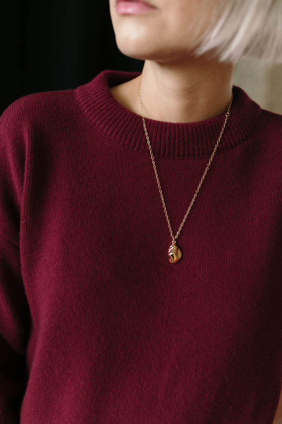 PEARL golden full necklace