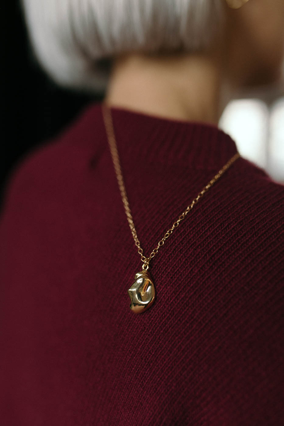 PEARL golden full necklace