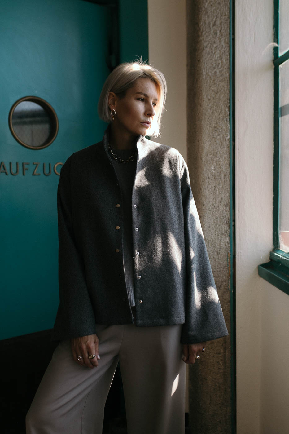 SAKAI /graphite wool/