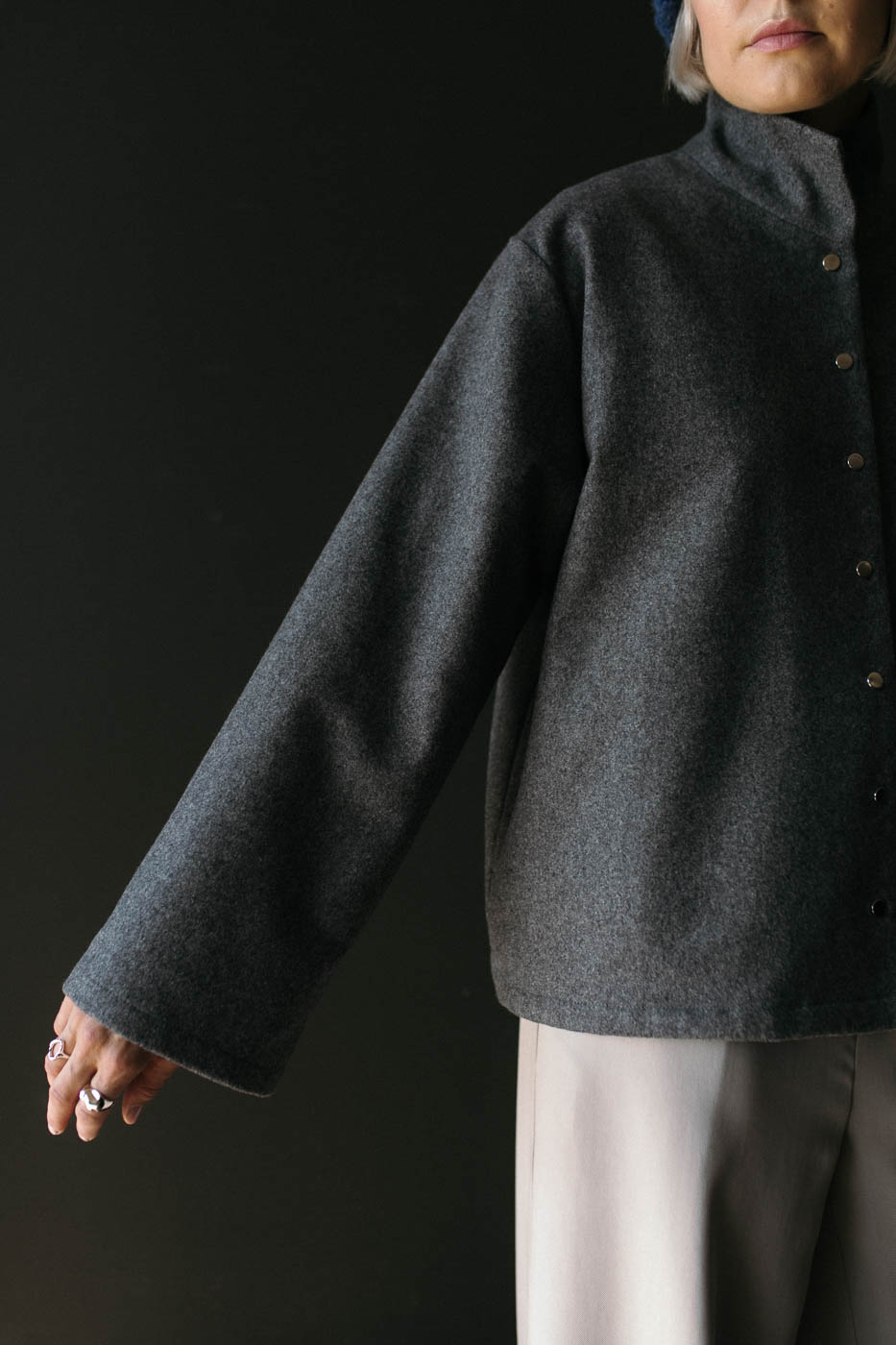 SAKAI /graphite wool/