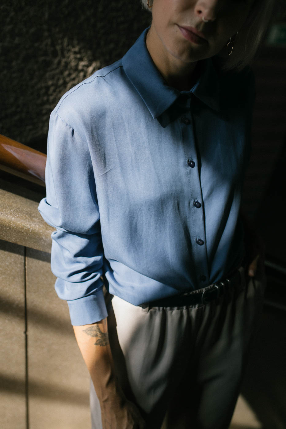 MITTE /classic blue tencel/