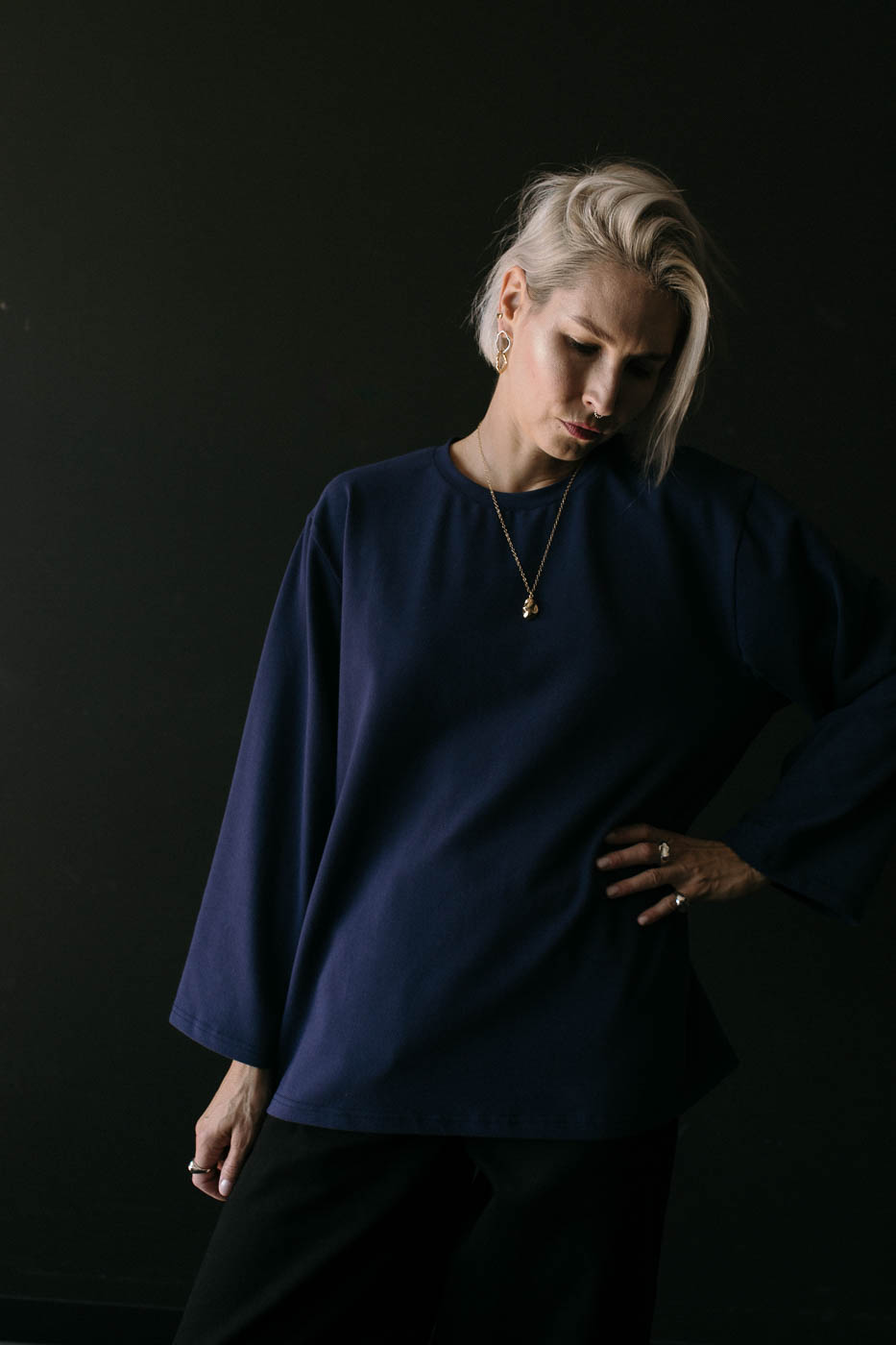 PEARL golden full necklace