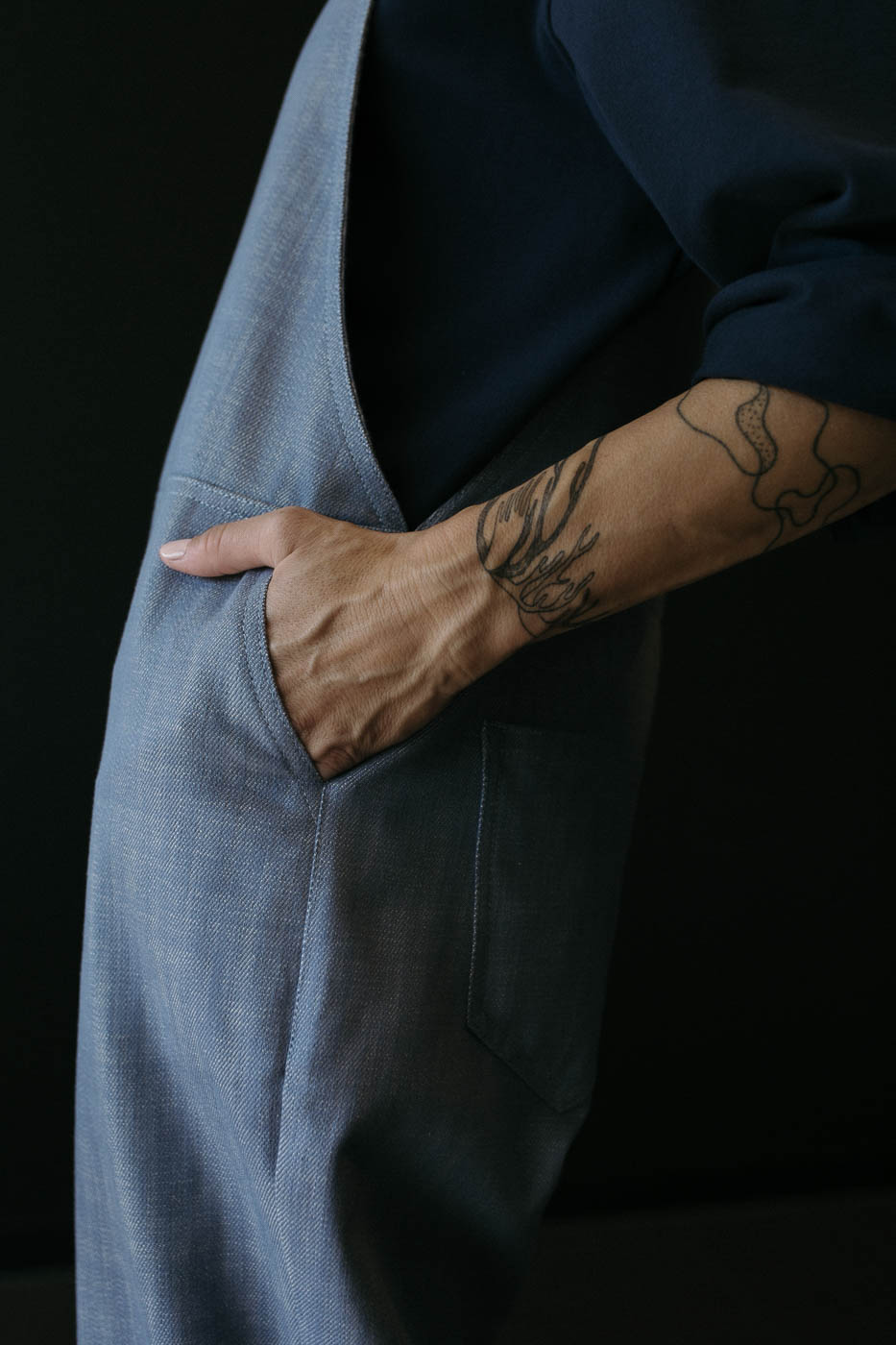 KATIE /blue melange jeans/