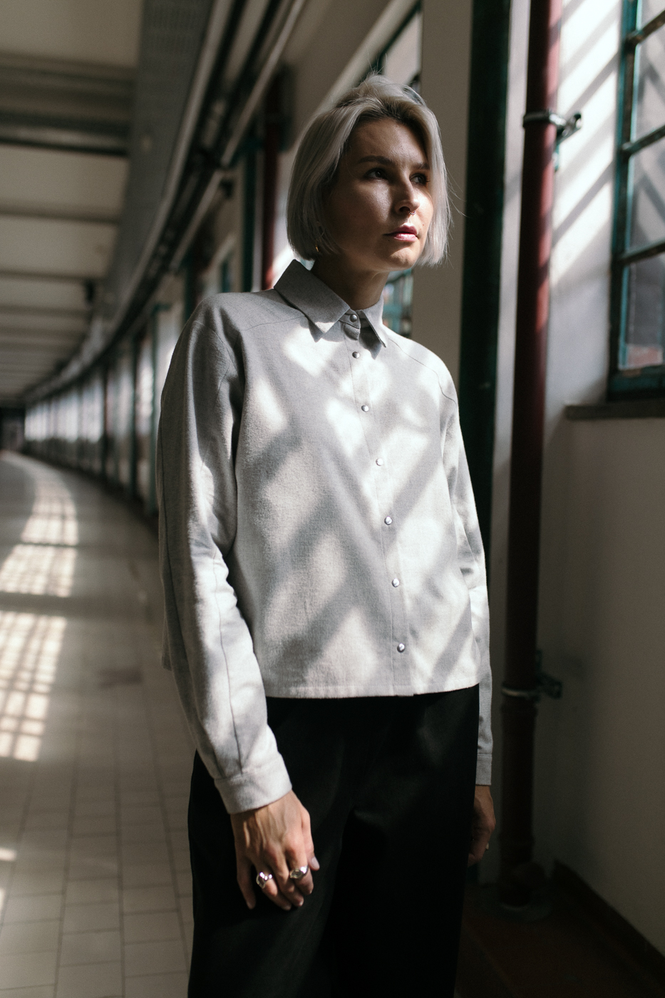 ARCHIE /light gray flannel/