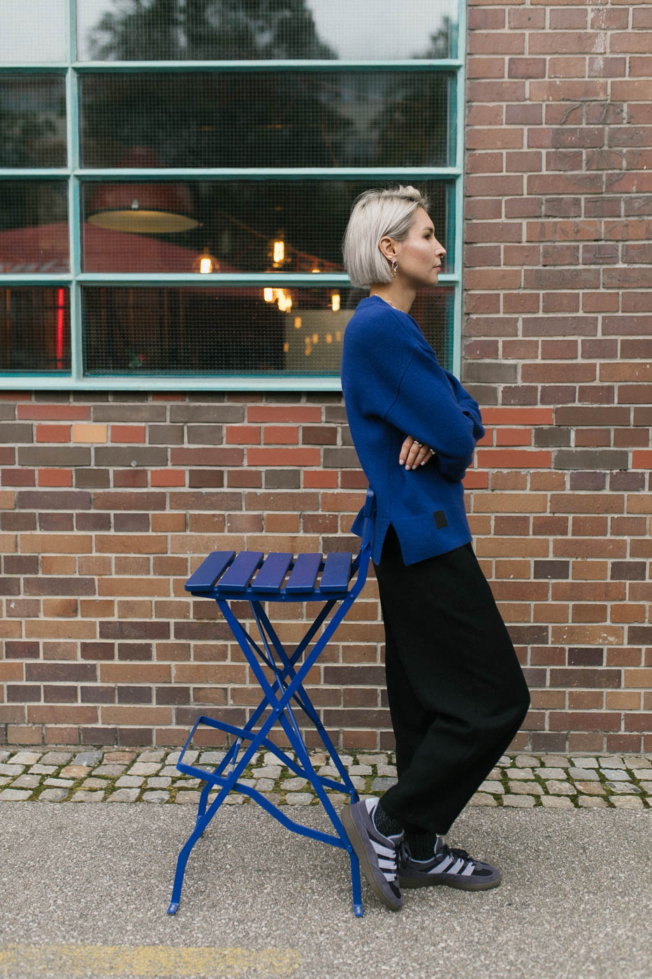 REINE /cobalt merino+cashmere/
