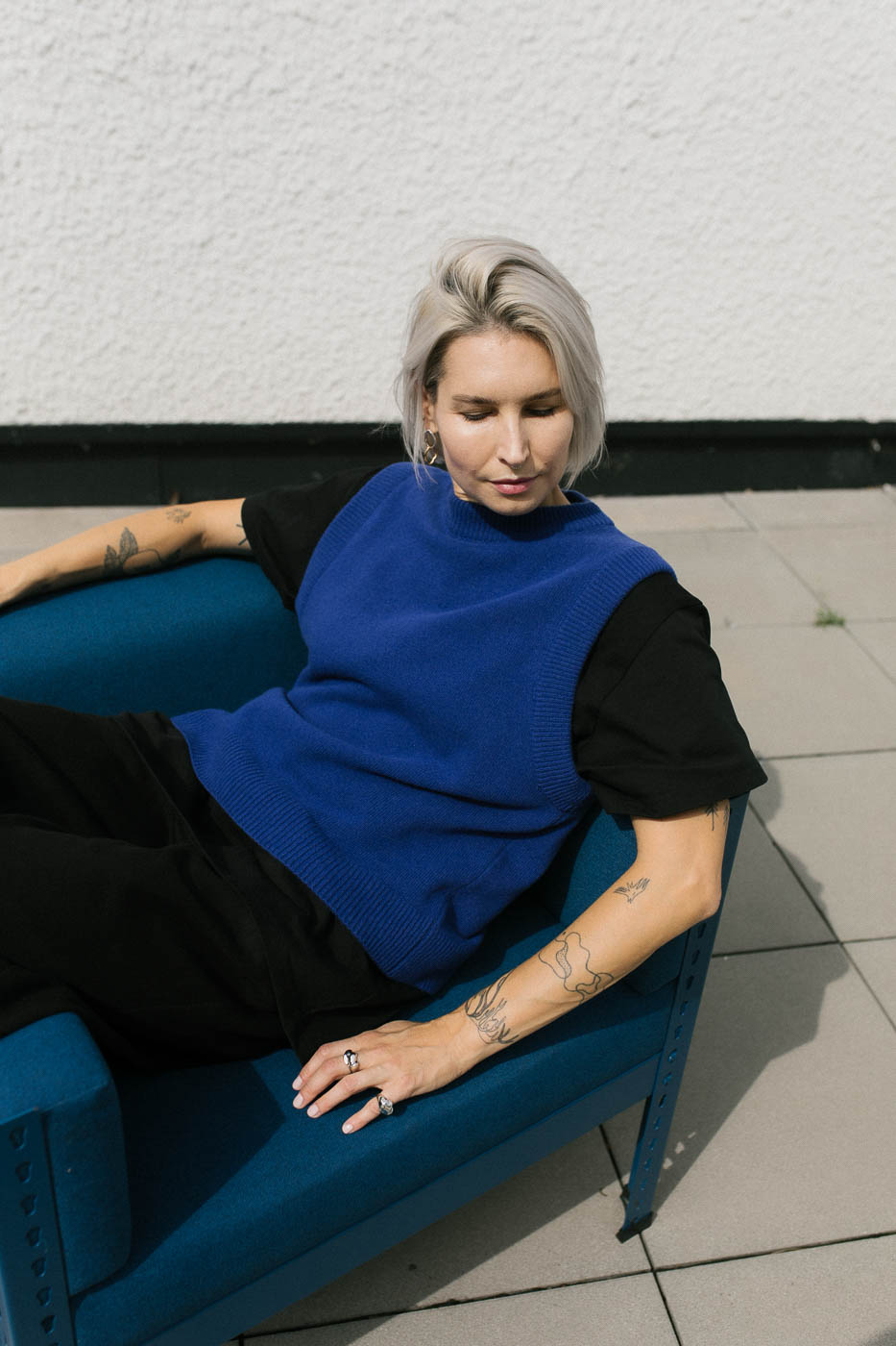 STØ /cobalt merino+cashmere/